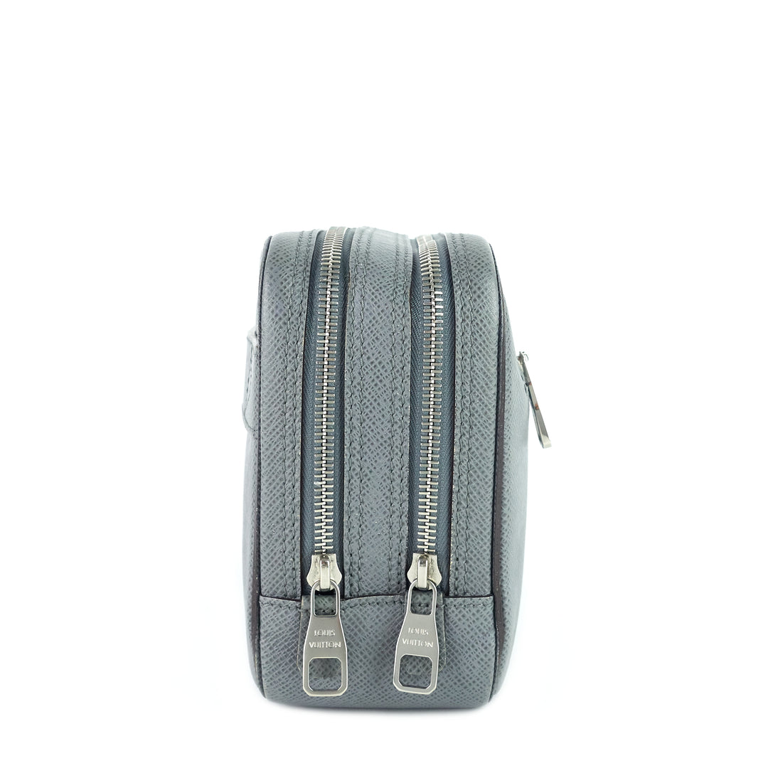 pavel taiga leather clutch bag