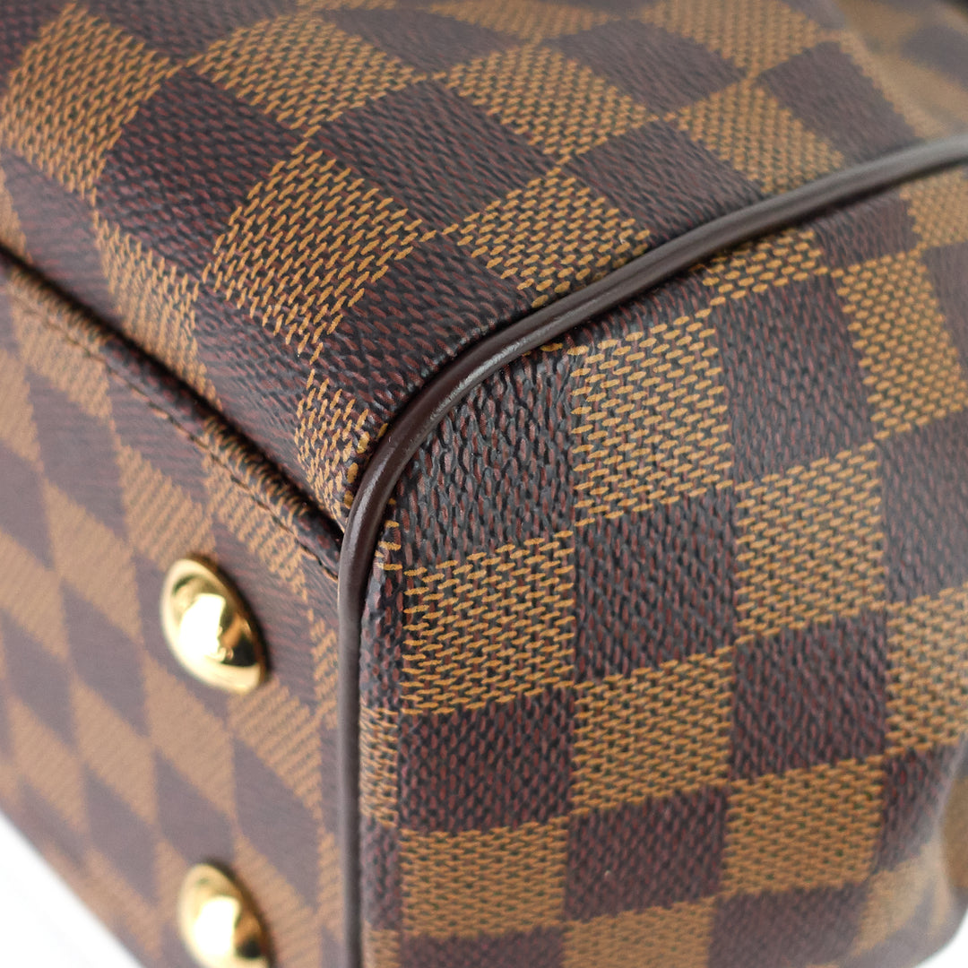 trevi pm damier ebene canvas bag