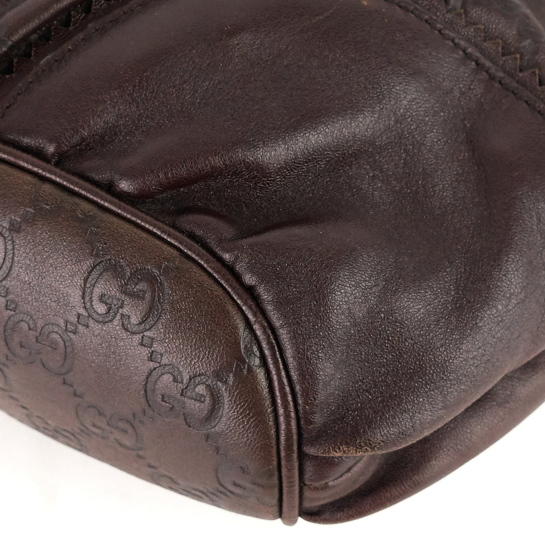 tribeca guccissima leather tote bag