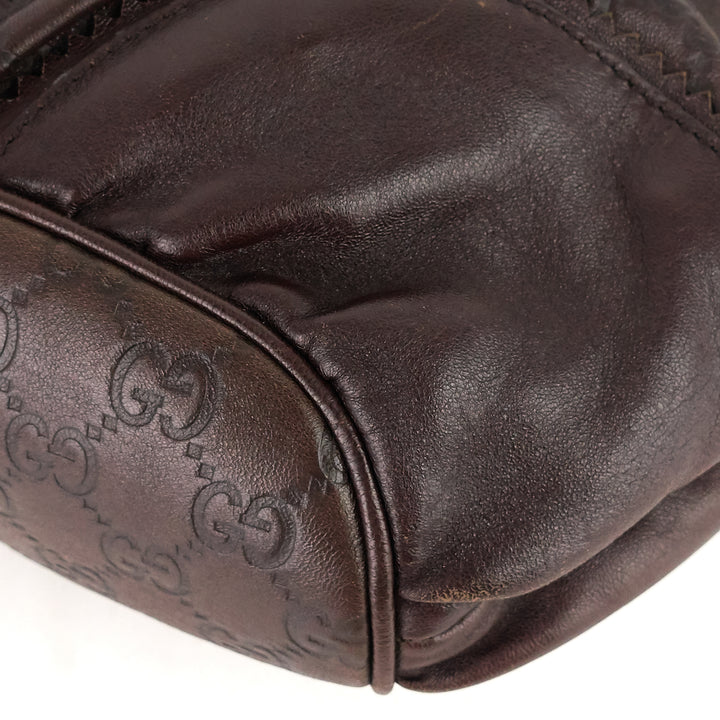 tribeca guccissima leather tote bag