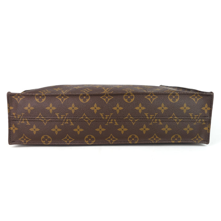 sac plat gm monogram canvas handbag