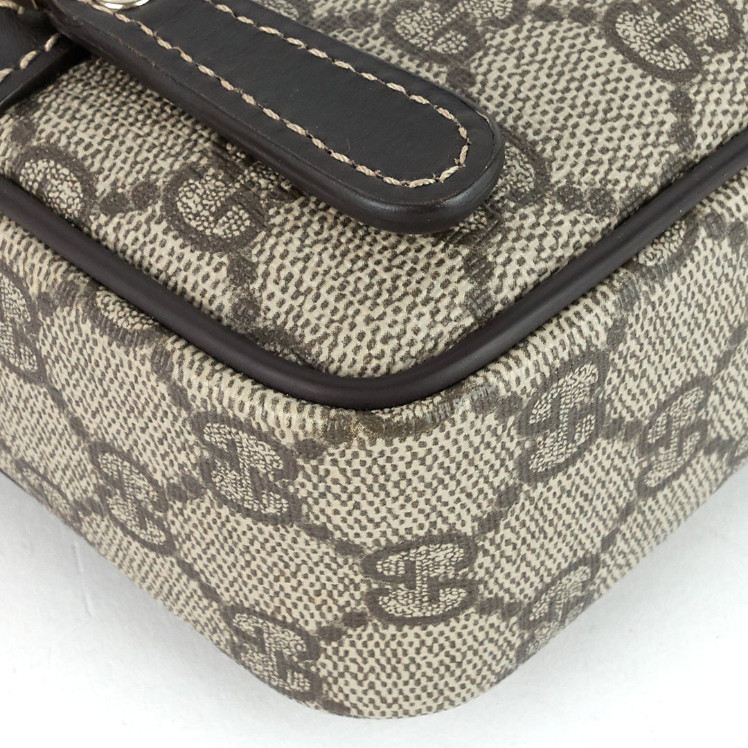 front zip gg supreme canvas camera bag