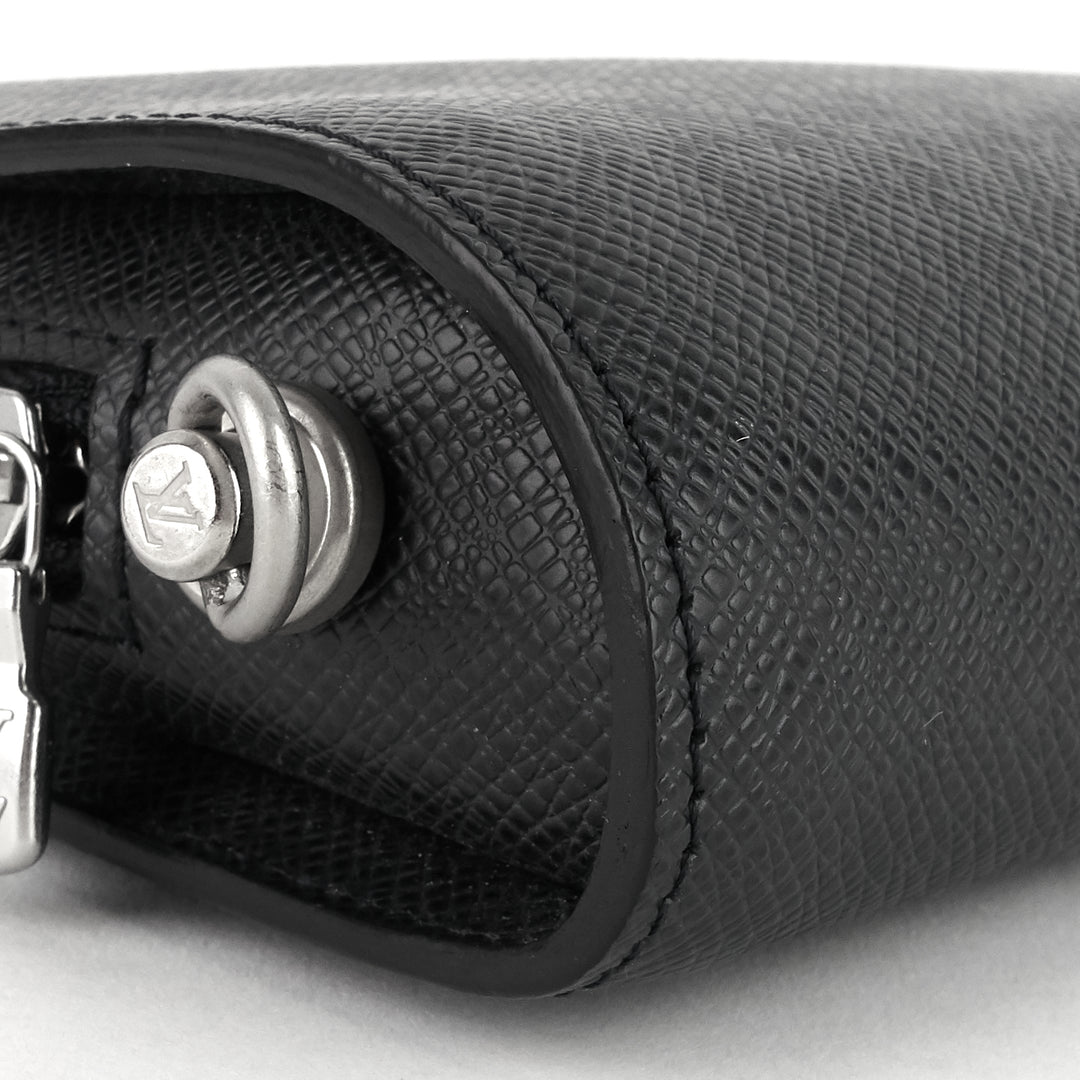 bakail taiga leather clutch bag