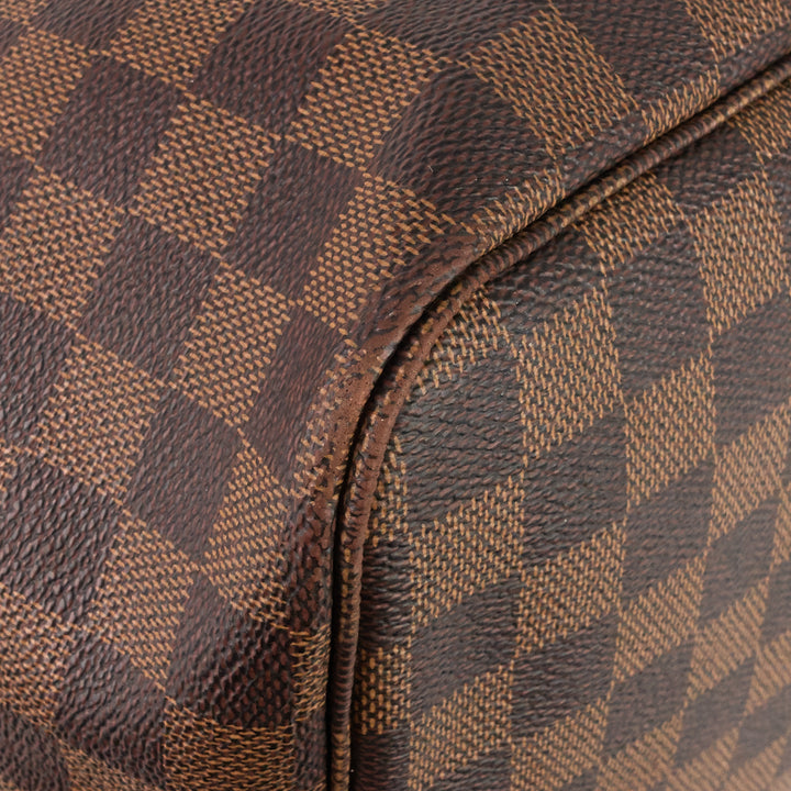 neverfull gm damier ebene canvas tote bag