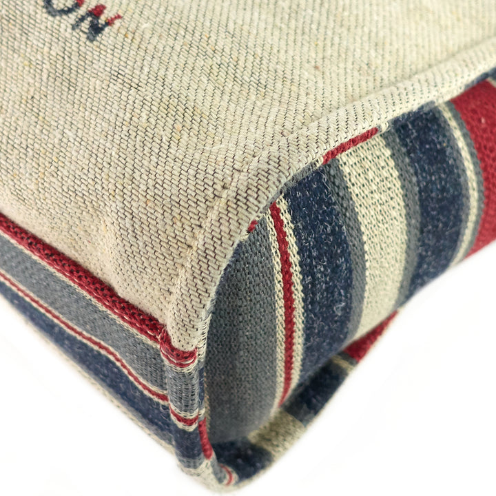 deauville small canvas shopping tote bag