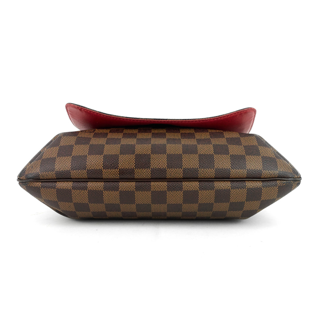 musette salsa damier ebene canvas bag