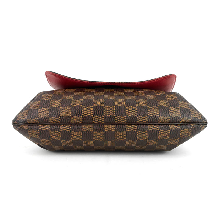 musette salsa damier ebene canvas bag