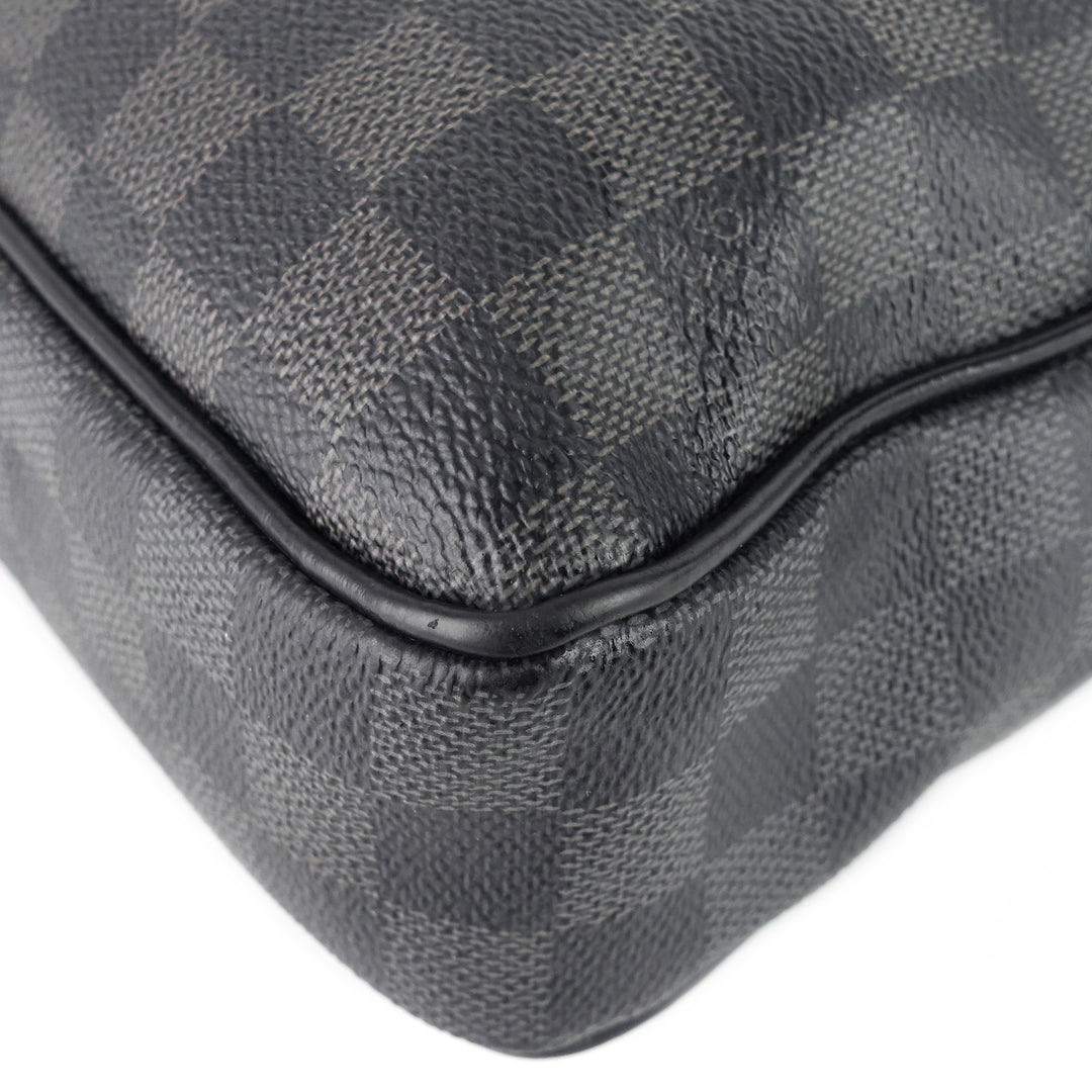 porte-documents voyage pm damier graphite canvas briefcase bag