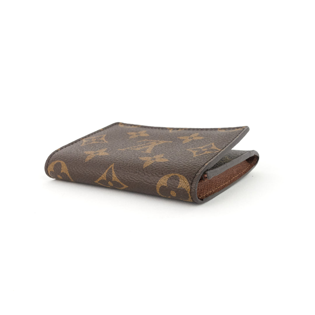 business card monogram canvas holder