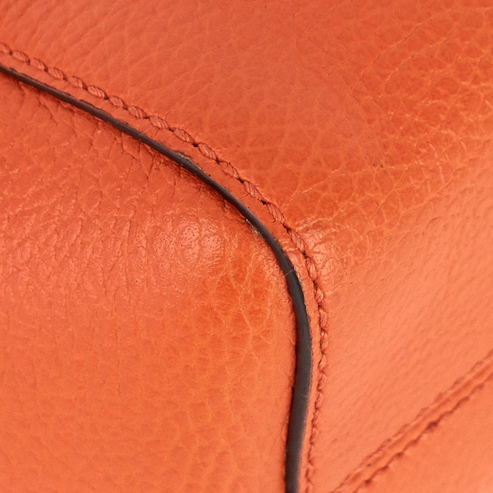 swing small textured calfskin tote bag