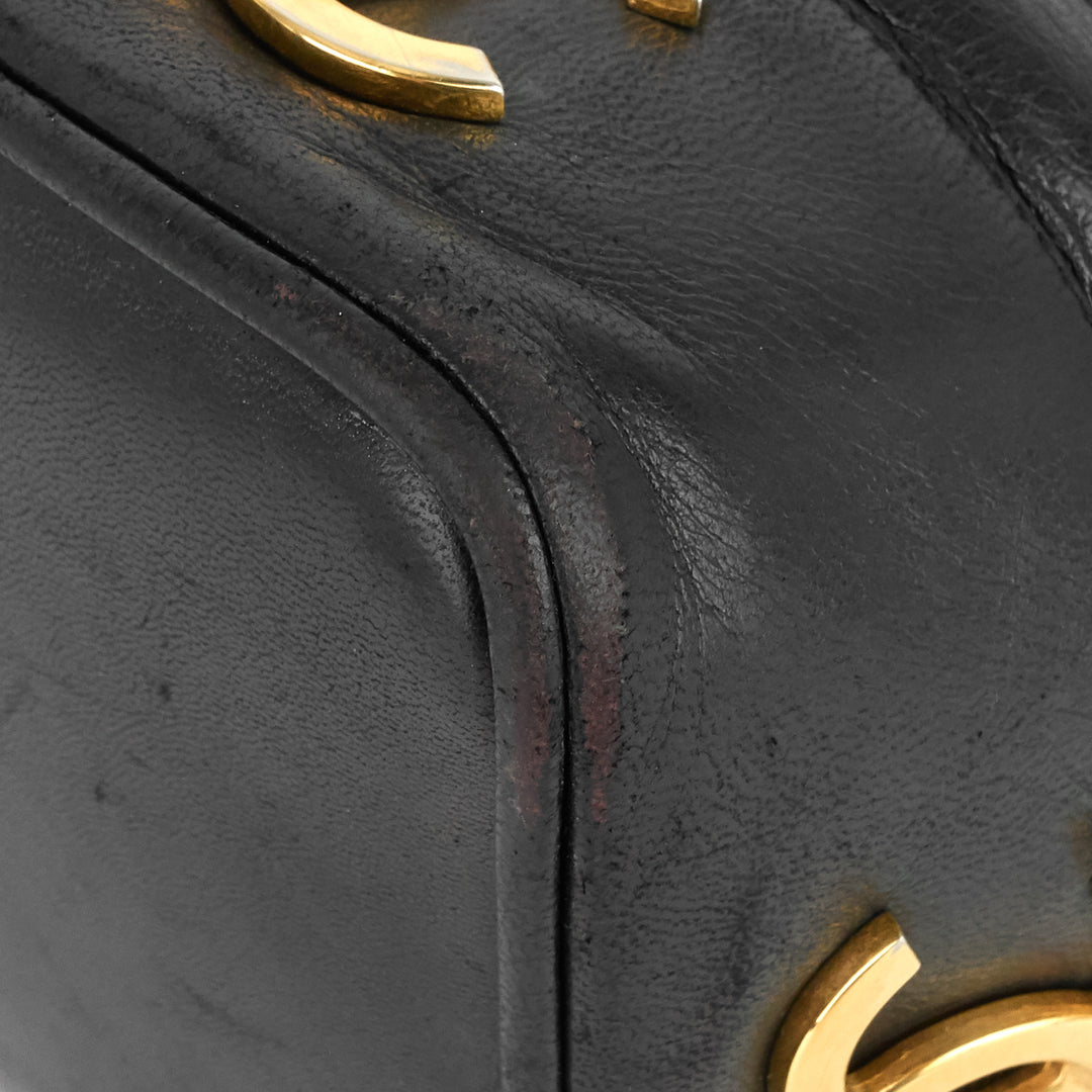 lambskin cc bucket bag