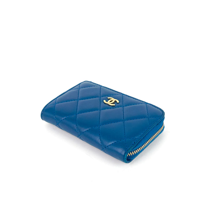 lambskin leather key holder coin pouch