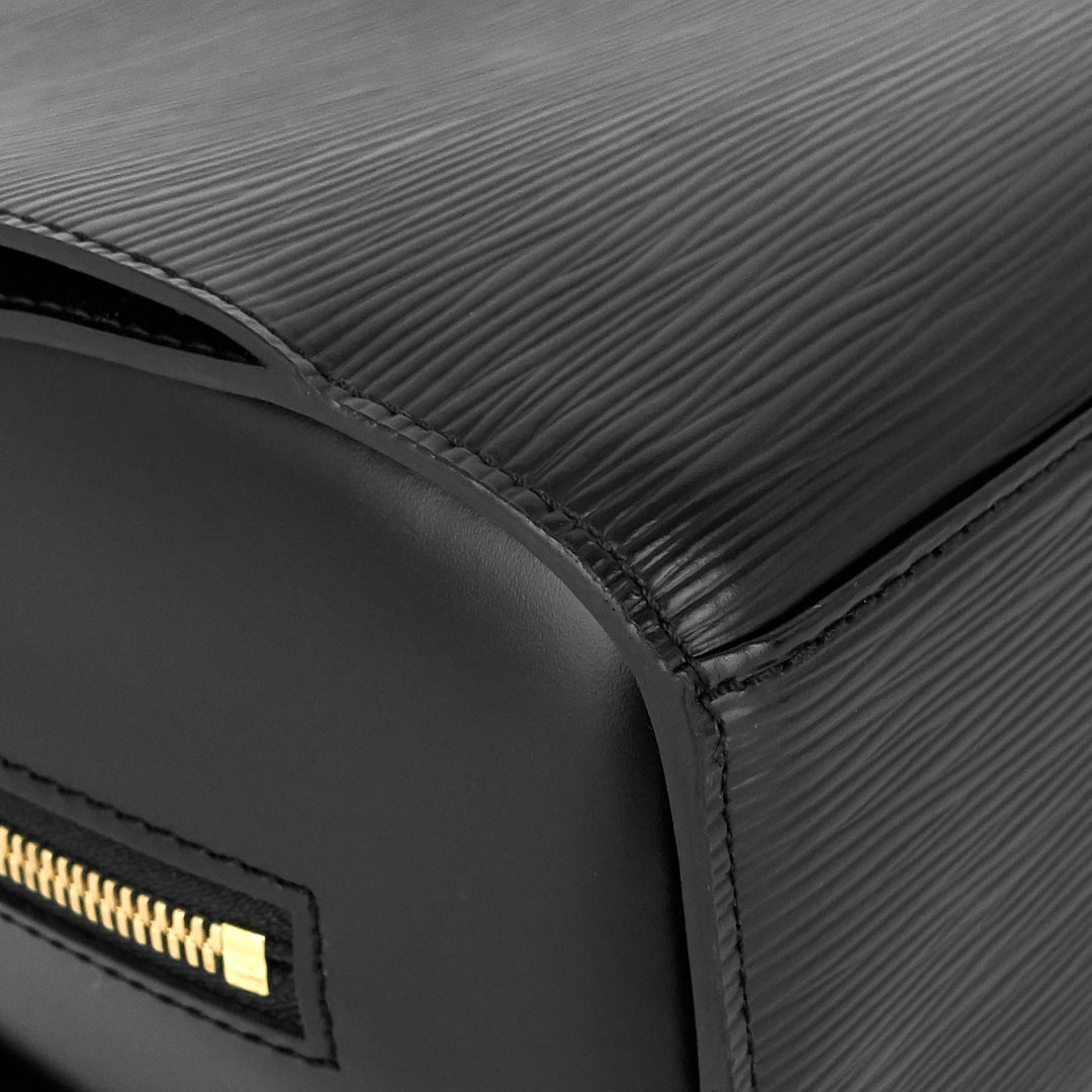 pont neuf pm black epi leather bag