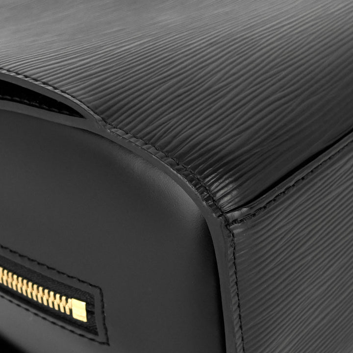pont neuf pm black epi leather bag