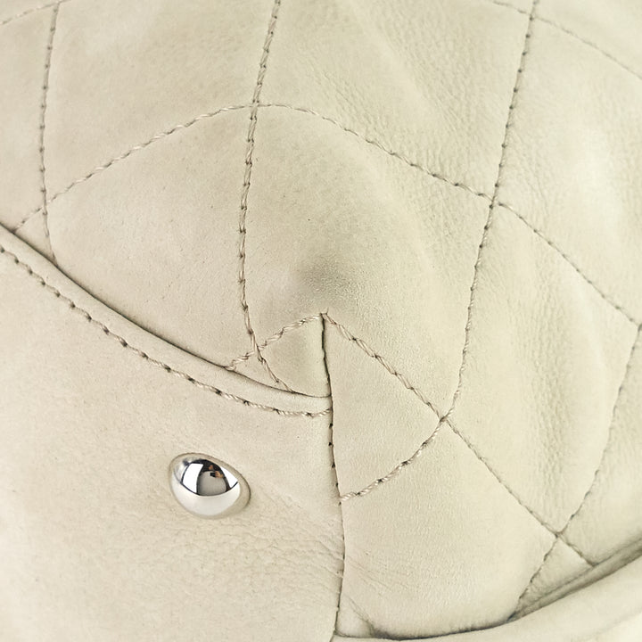 french riviera quilted suede hobo bag