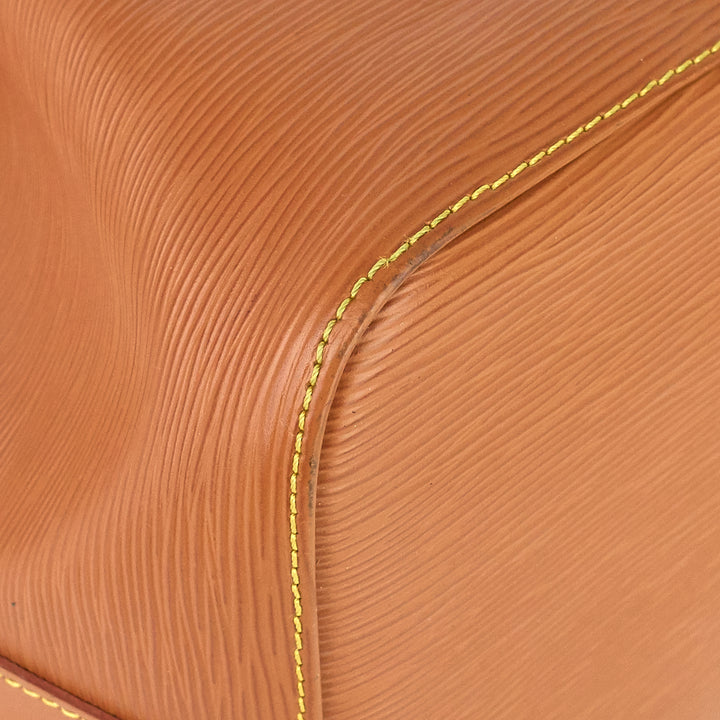 petit noé cipango gold epi leather bag