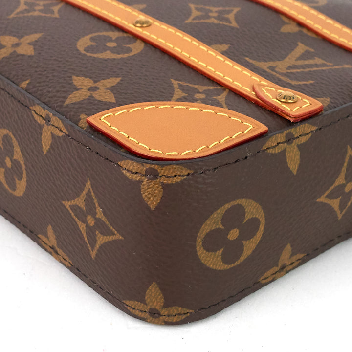monogram canvas soft trunk pouch bag