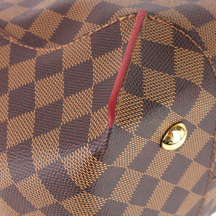 caissa mm damier ebene canvas tote bag