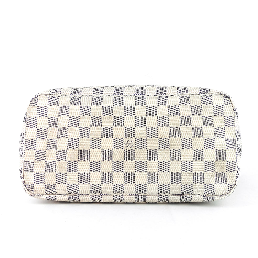 neverfull mm damier azur canvas bag