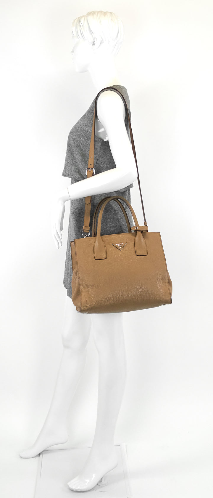 vitello daino leather tote bag