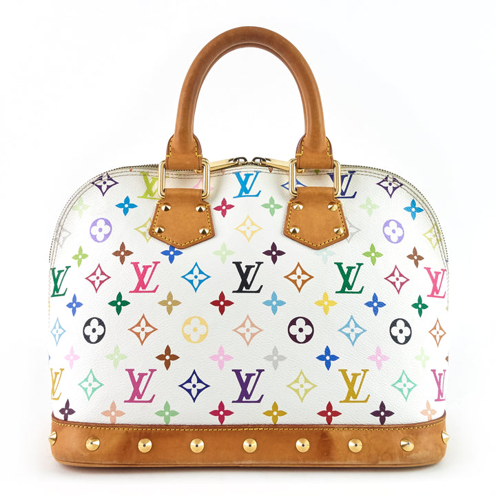 alma monogram multicolore canvas bag