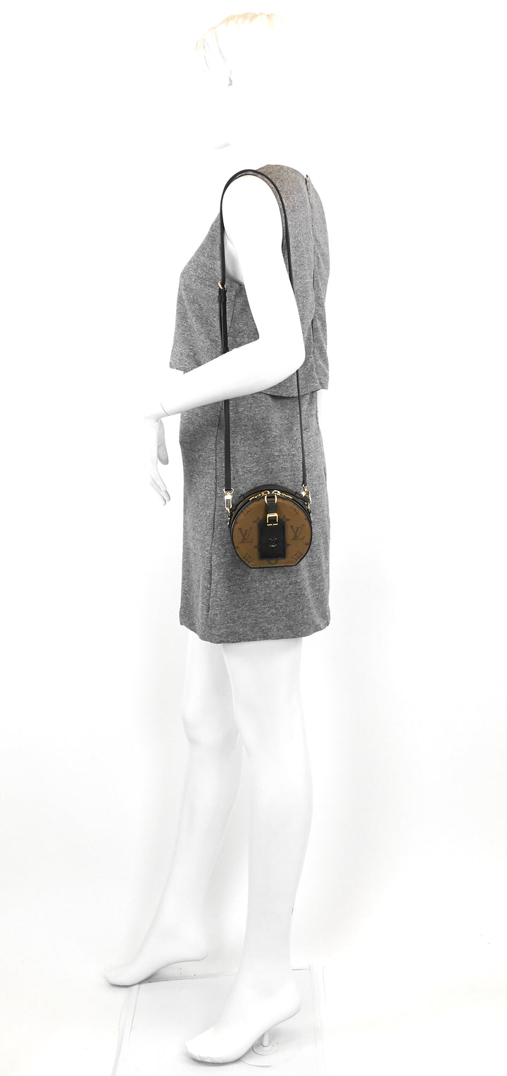 mini boîte chapeau monogram reverse canvas bag