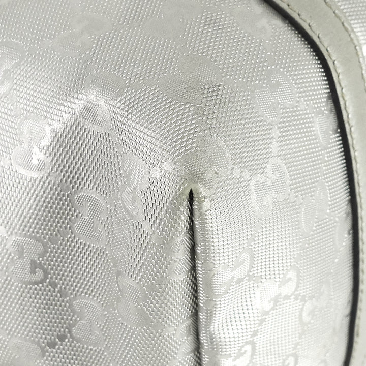 joy gg imprimé coated canvas tote bag