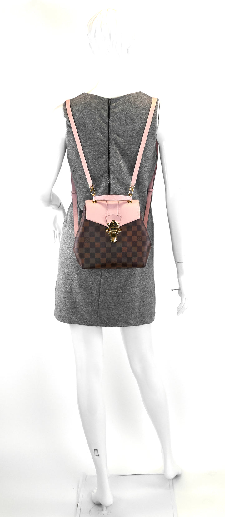 clapton damier ebene canvas backpack