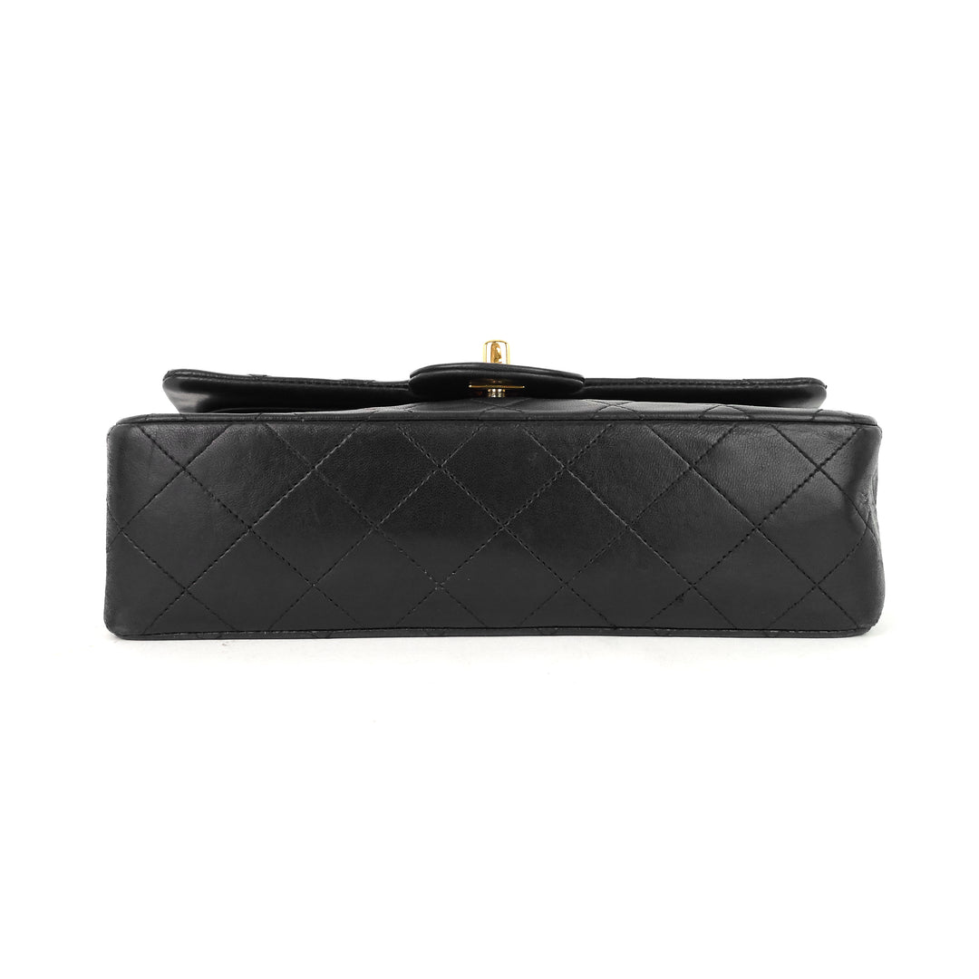 classic double flap small lambskin shoulder bag