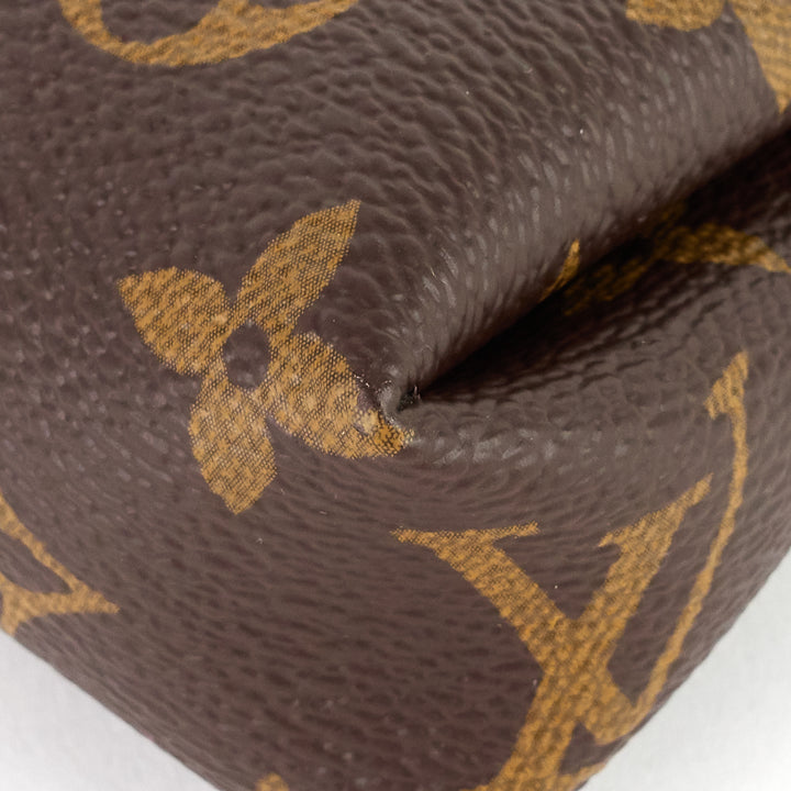 pallas monogram canvas clutch bag