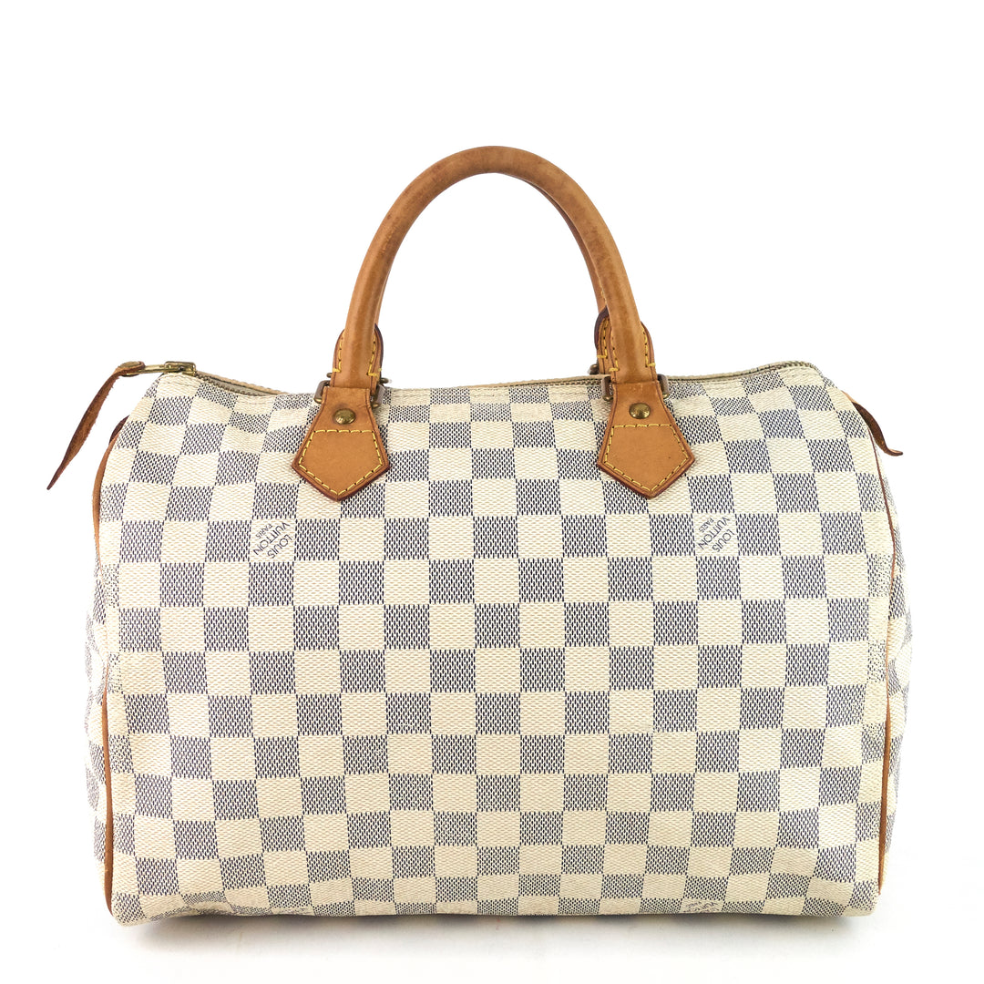 speedy 30 damier azur canvas bag