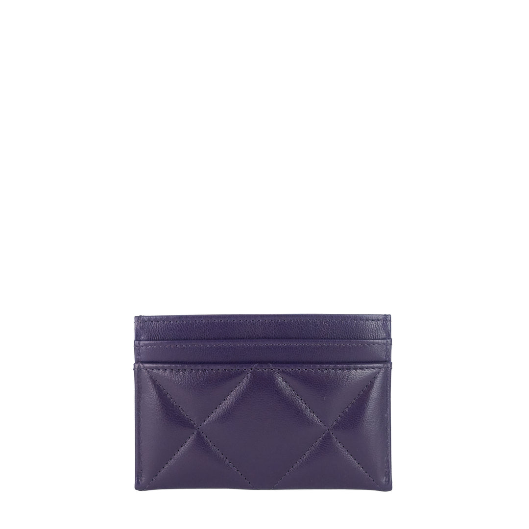 classic lambskin leather card holder