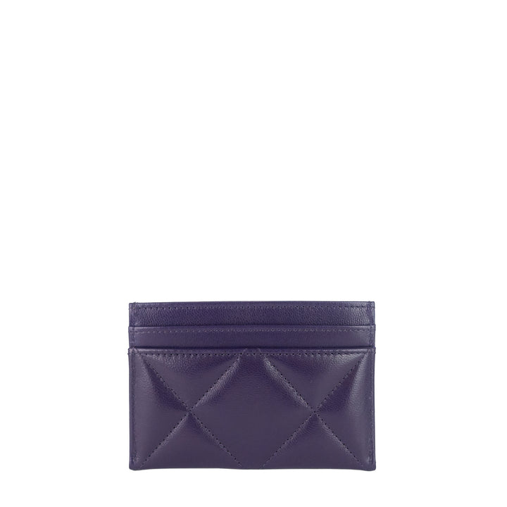 classic lambskin leather card holder