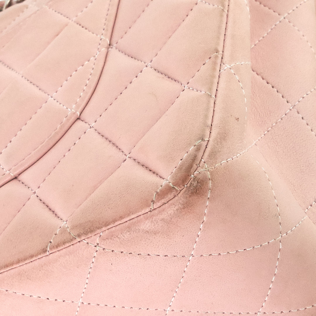classic double flap medium lambskin leather bag