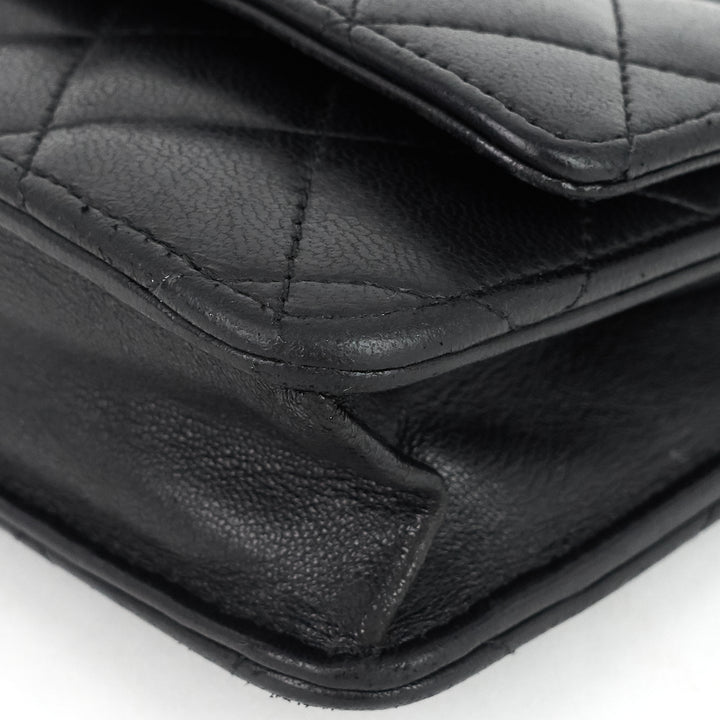 wallet on chain lambskin bag