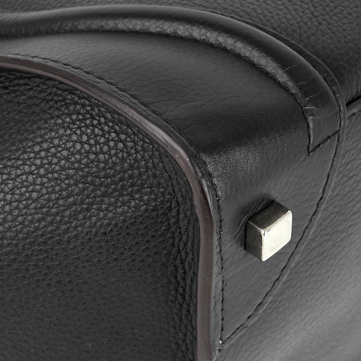 luggage mini drummed calfskin bag