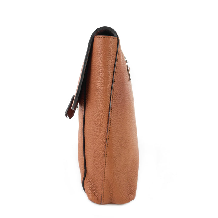 serviette dorian taurillon leather briefcase bag