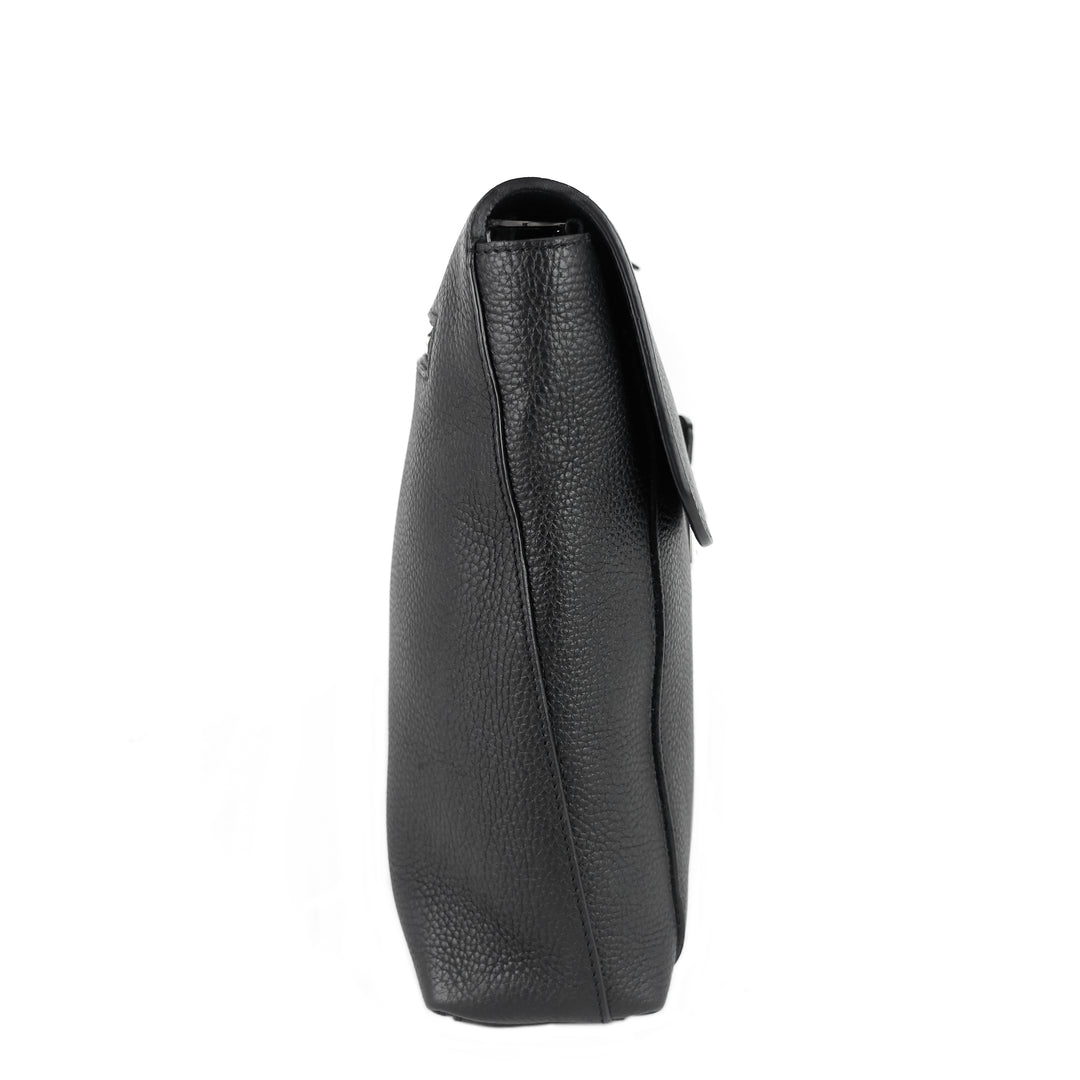 serviette dorian taurillon leather briefcase bag