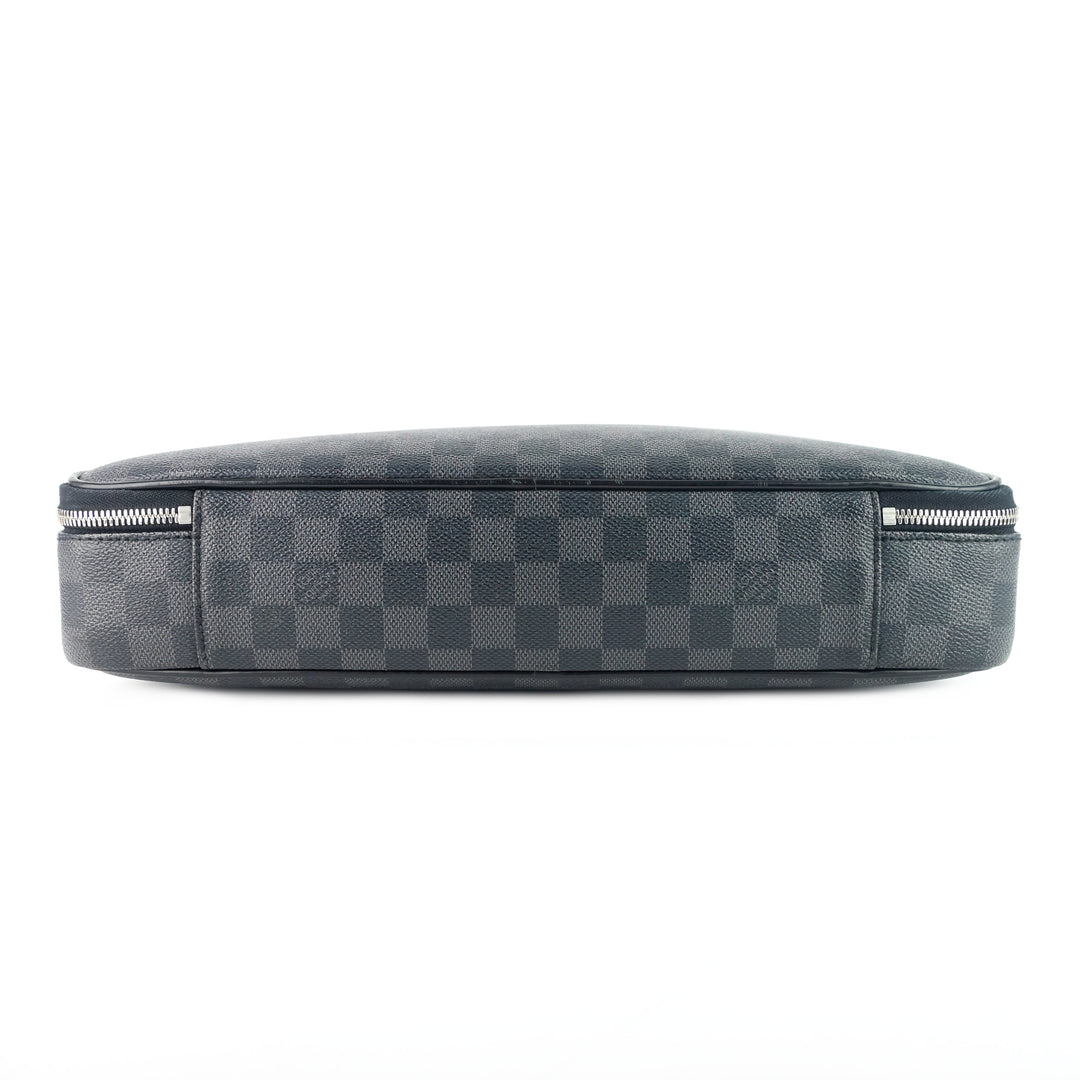 steeve damier graphite canvas briefcase bag