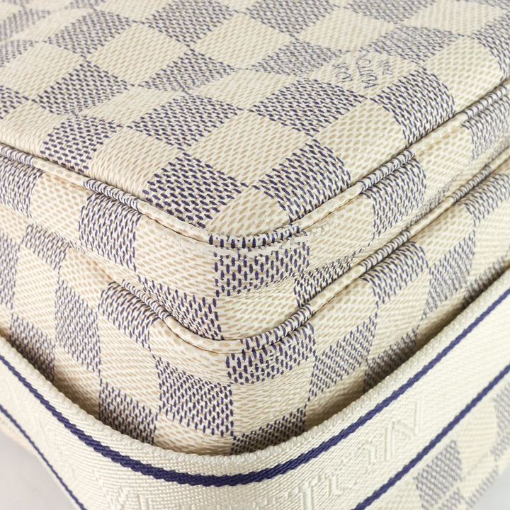 naviglio damier azur canvas messenger bag