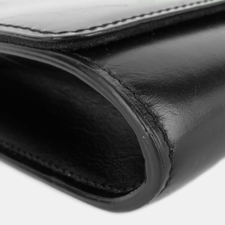 louise gm chain calfskin leather bag