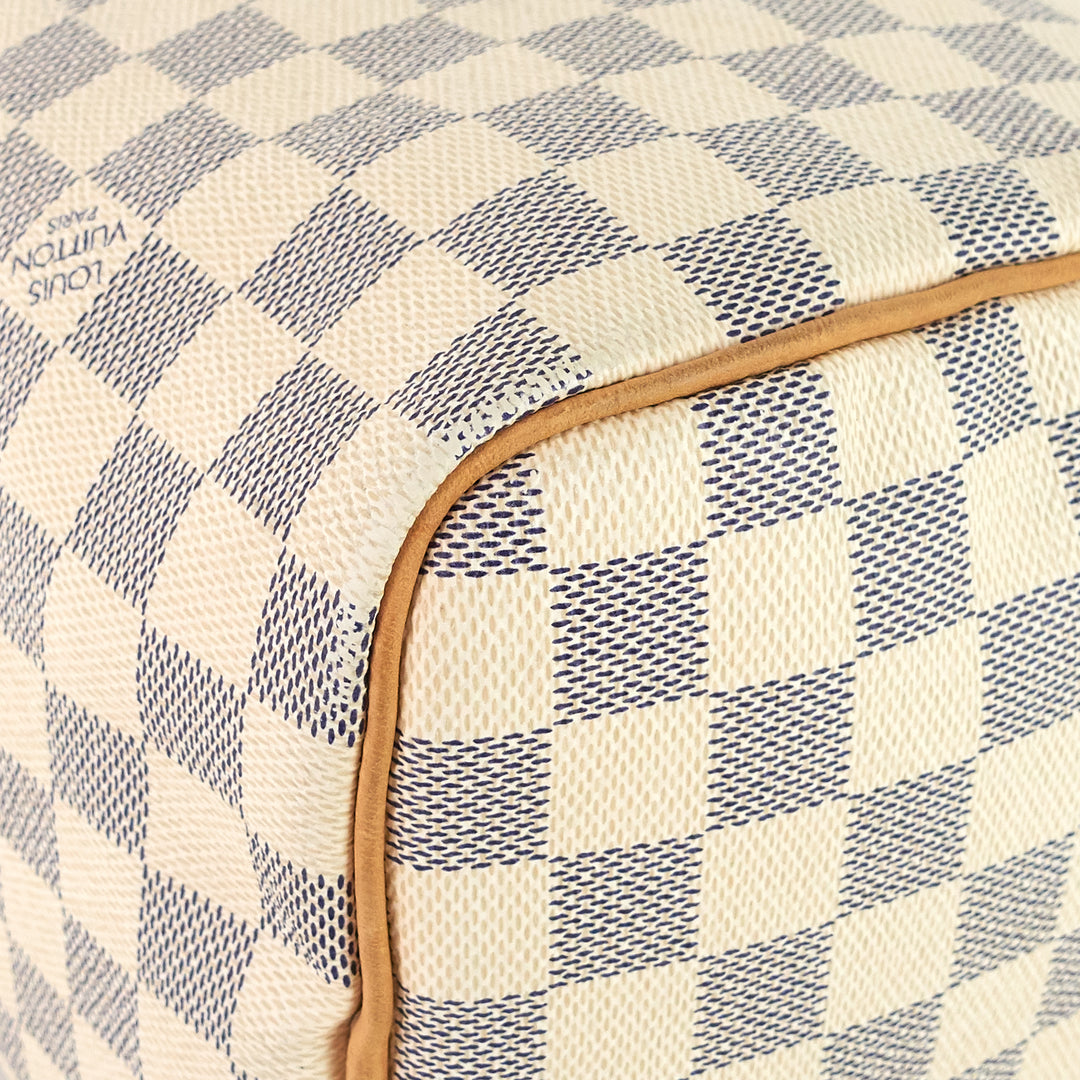 speedy 30 damier azur canvas handbag