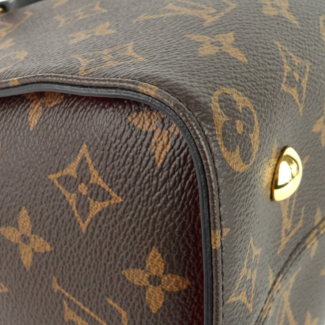 tuileries monogram canvas top handle tote bag