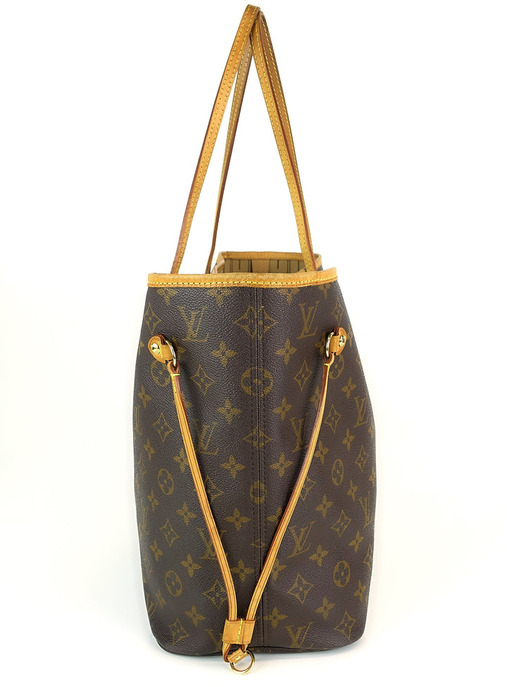 neverfull mm monogram canvas tote bag