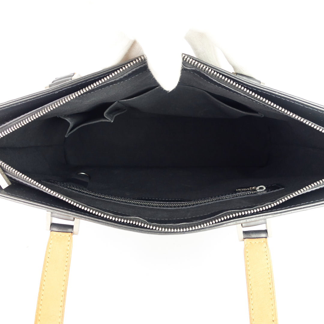 wildwood monogram mat leather bag