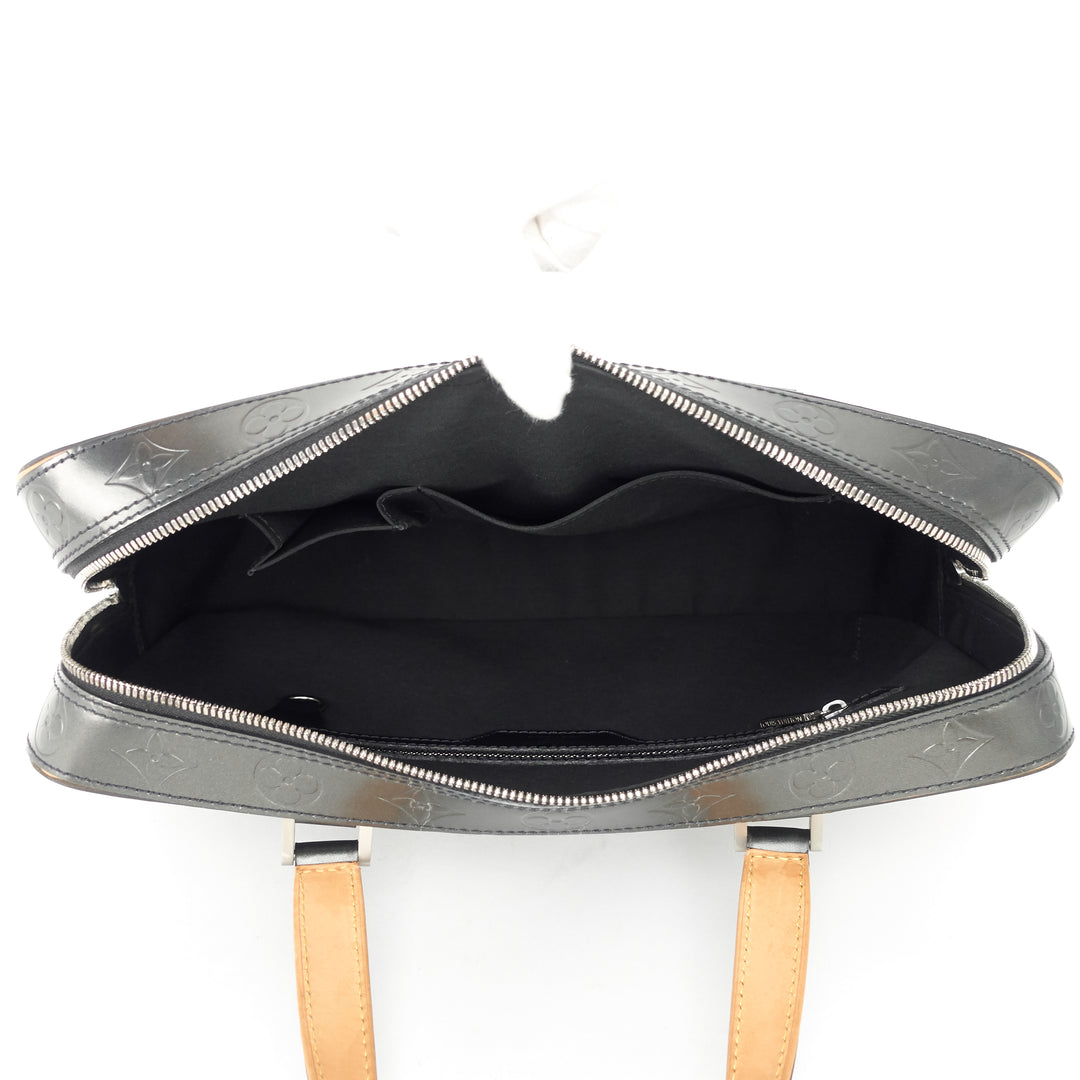 malden monogram mat leather bag