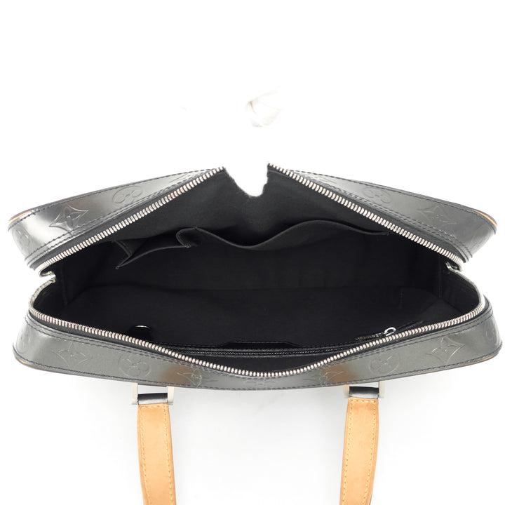 malden monogram mat leather bag