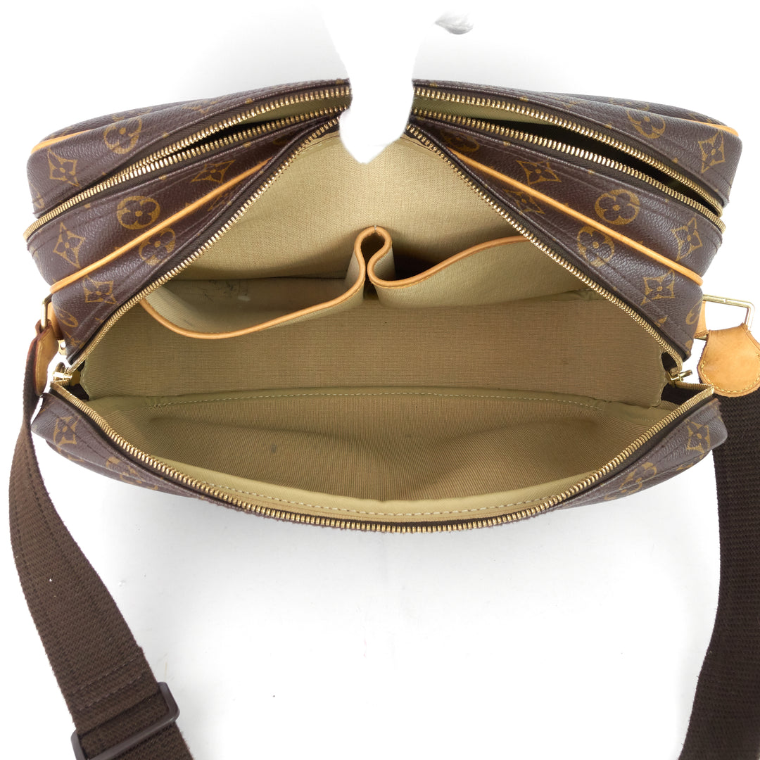 reporter gm monogram canvas bag