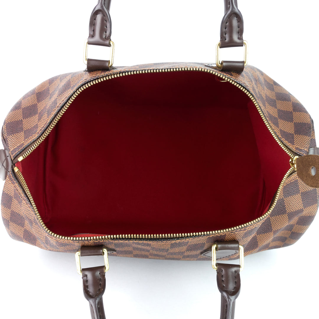 speedy 35 damier ebene canvas bag