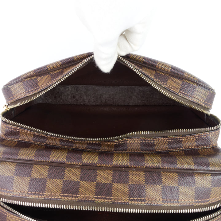 nil 28 damier ebene canvas messenger bag